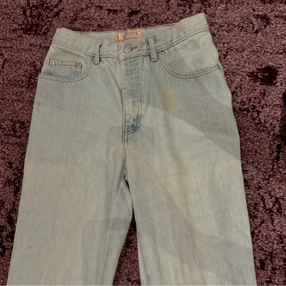 Vintage guess jeans size 29 cute.  (worn)